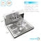 Amgood Stainless Steel Wall Mounted Hand Sink 17 in. x 15 in. with Gooseneck Faucet HAND-SINK HS-17 - alternate 8